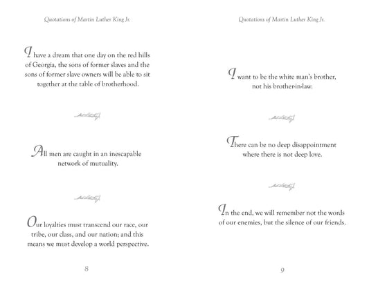 Quotations of Martin Luther King - Spiral Circle