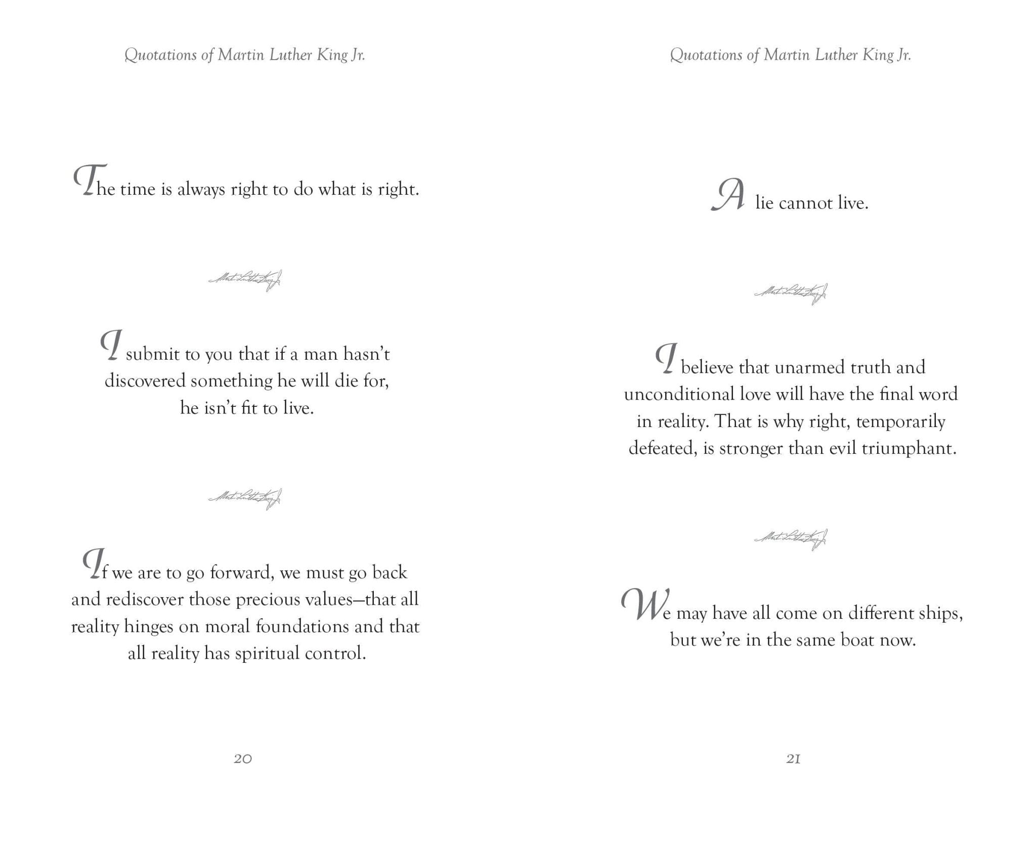 Quotations of Martin Luther King - Spiral Circle