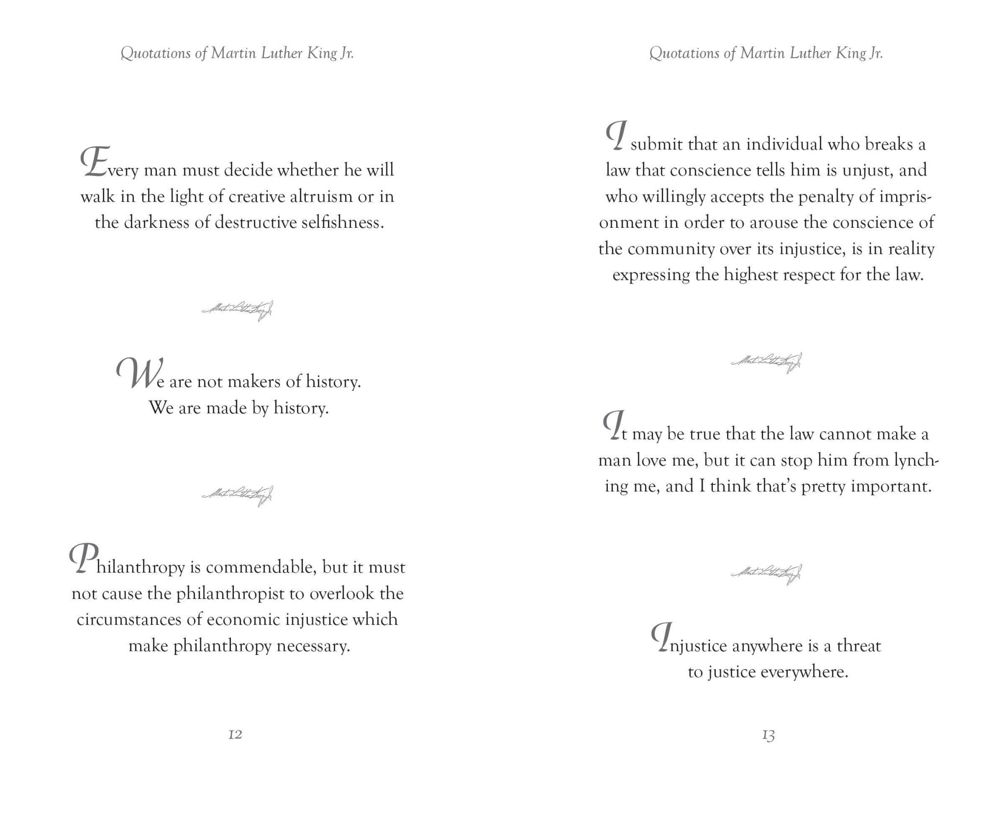 Quotations of Martin Luther King - Spiral Circle