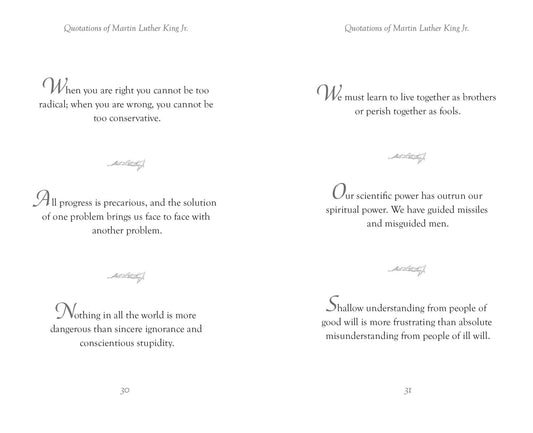 Quotations of Martin Luther King - Spiral Circle