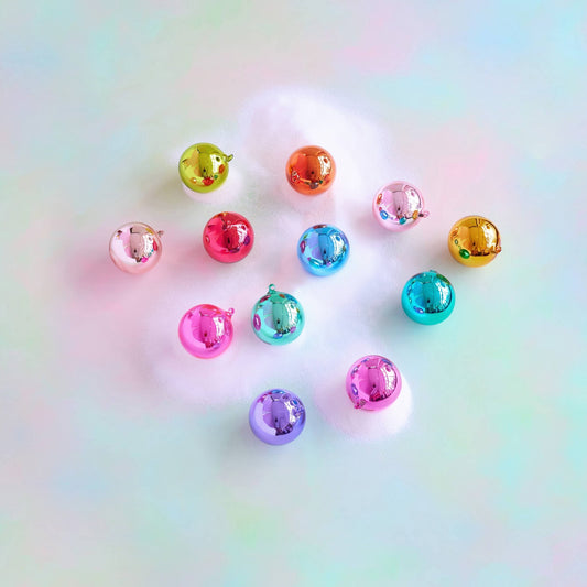 Rainbow Reflective Ball Ornament, 5" - Spiral Circle