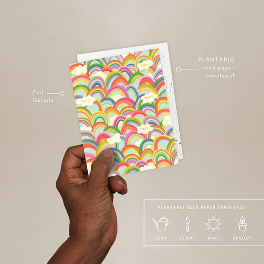 Rainbows - Pride Card - Spiral Circle