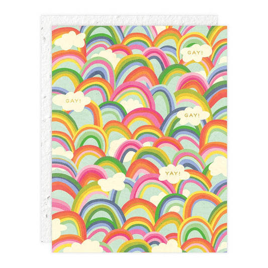 Rainbows - Pride Card - Spiral Circle