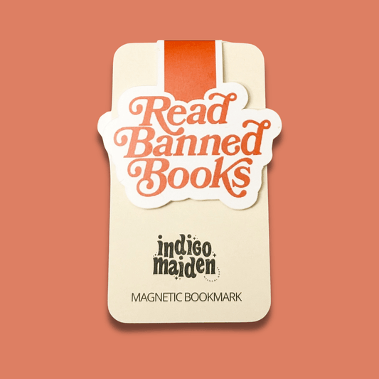 Read Banned Books Magnetic Bookmark - Spiral Circle