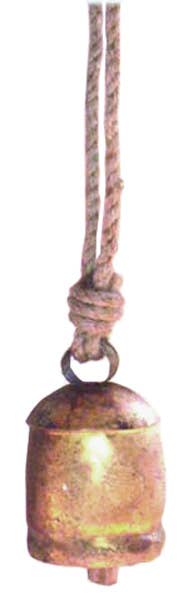 Recycled 4" Cow Bell small - Spiral Circle