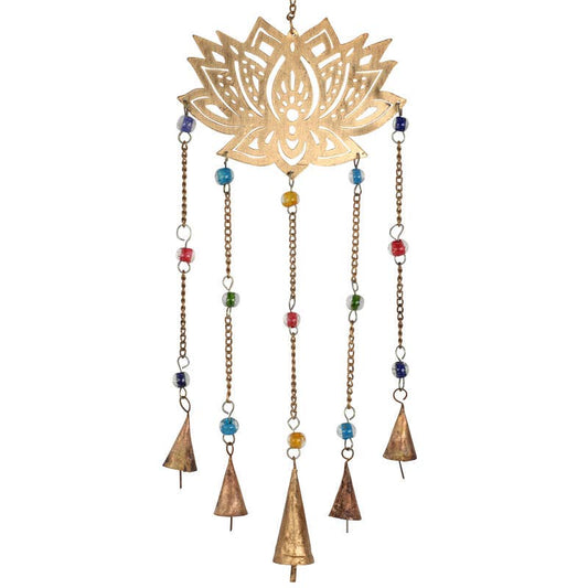 Recycled Lotus Windchime - Spiral Circle