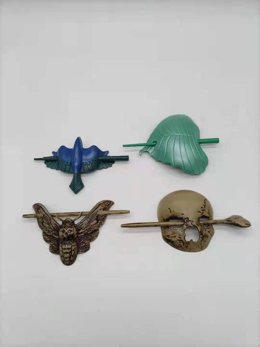 Resin Hair Pins - Spiral Circle