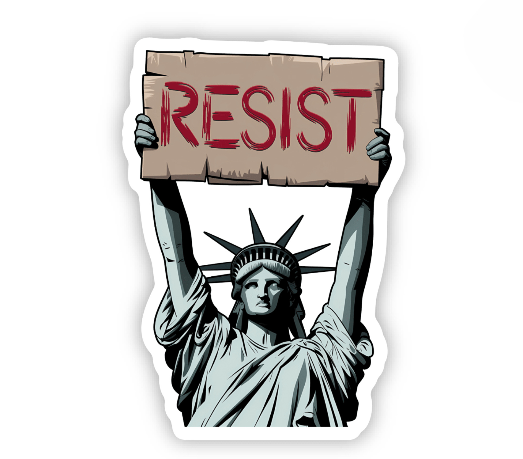 Resist Sticker - Spiral Circle