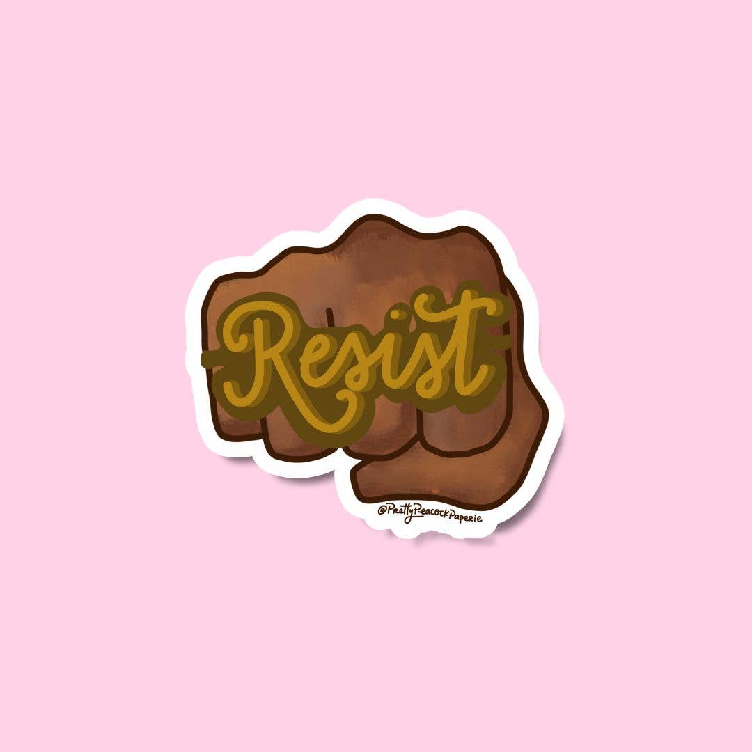 Resist Vinyl Sticker - Spiral Circle