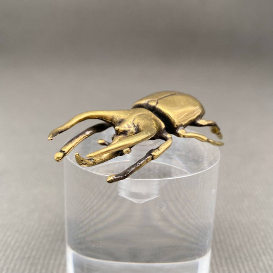 Rhinoceros Beetle | Brass Figurine - Spiral Circle