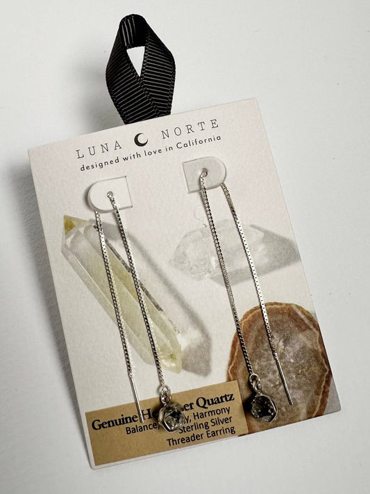 Rock Haven Threader Earring - Sterling Silver - Spiral Circle