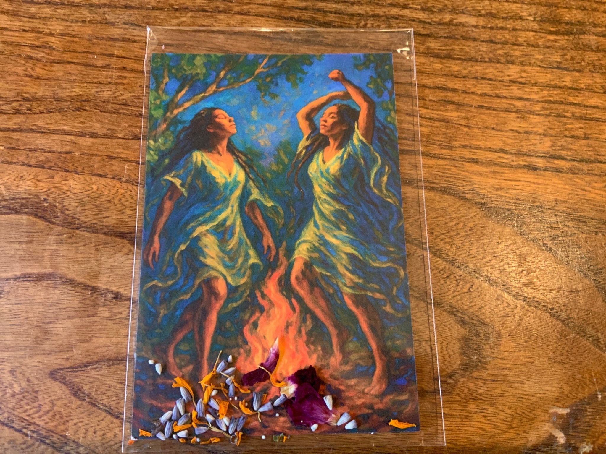 Rooted Messages|Soul Cards| Alter Greetings Cards - Spiral Circle