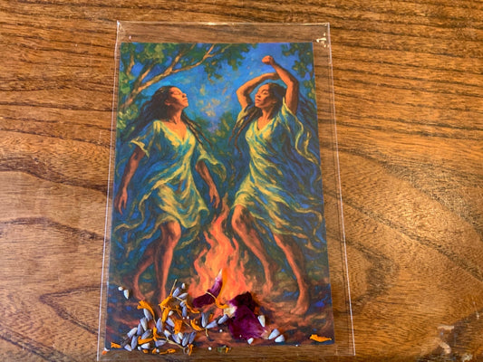 Rooted Messages|Soul Cards| Alter Greetings Cards - Spiral Circle