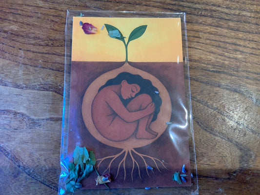 Rooted Messages|Soul Cards| Alter Greetings Cards - Spiral Circle