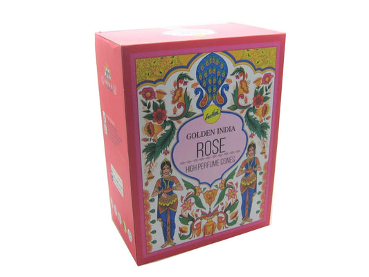 Rose High Perfume Backflow Cones by Sree Vani sticks scent - Spiral Circle