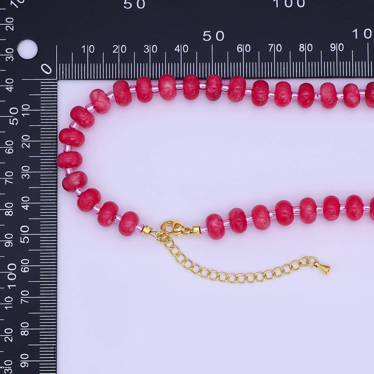 Rose Quartz Necklace - Spiral Circle