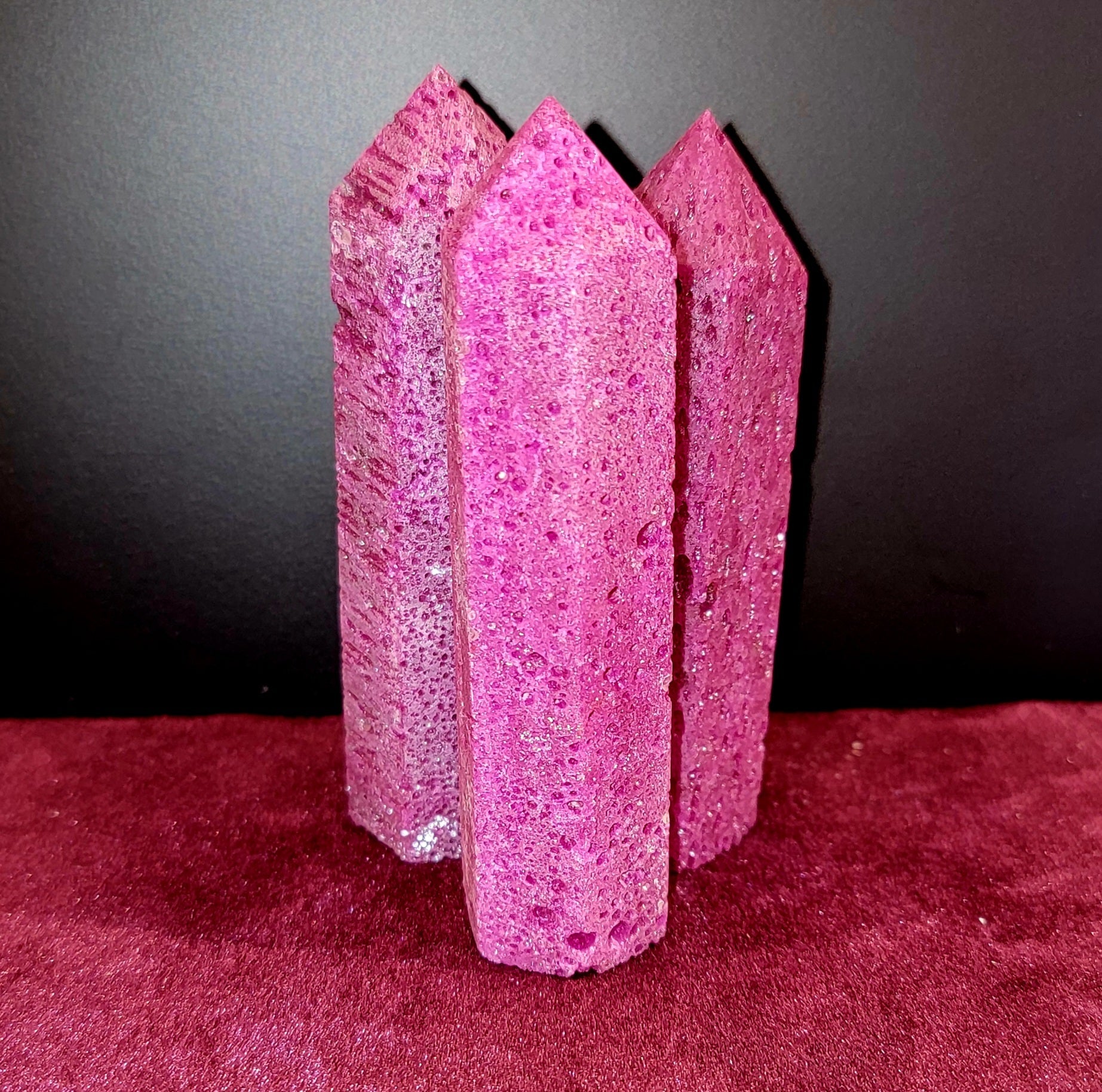 Ruby Corundum Generator | 3.5" - Spiral Circle