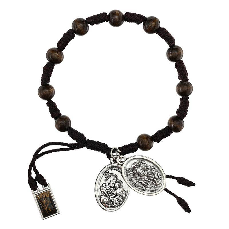 Saint Michael Rosary Bracelet - Spiral Circle