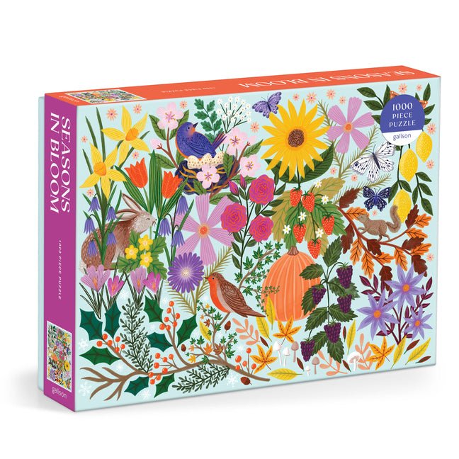 Seasons in Bloom 1000 Piece Puzzle - Spiral Circle