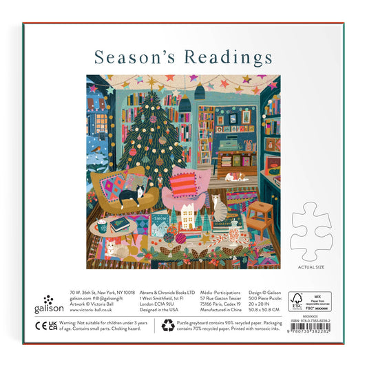 Season's Readings 500 Piece Foil Puzzle - Spiral Circle