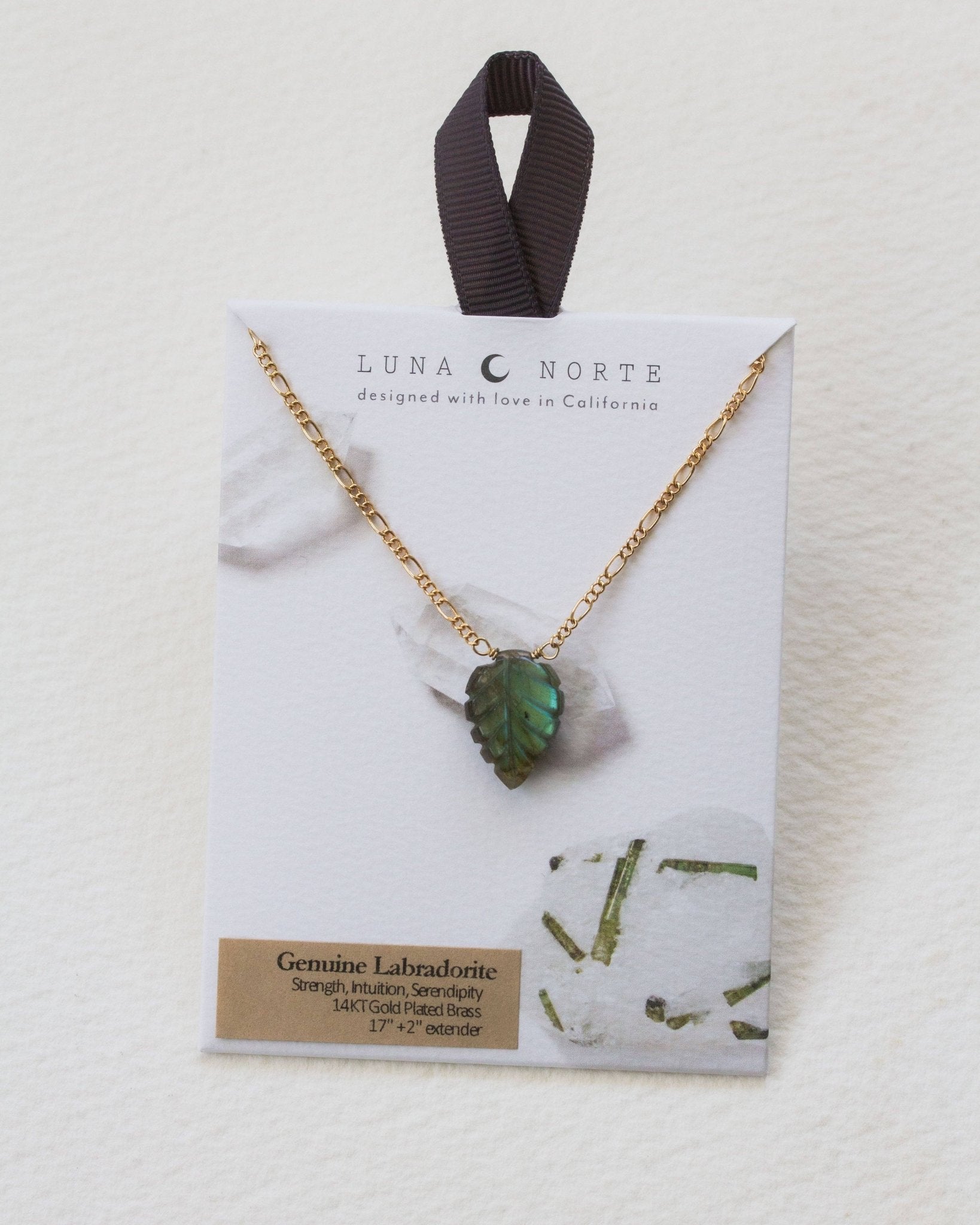 Secret Garden Gemstone Necklace | Labradorite - Spiral Circle