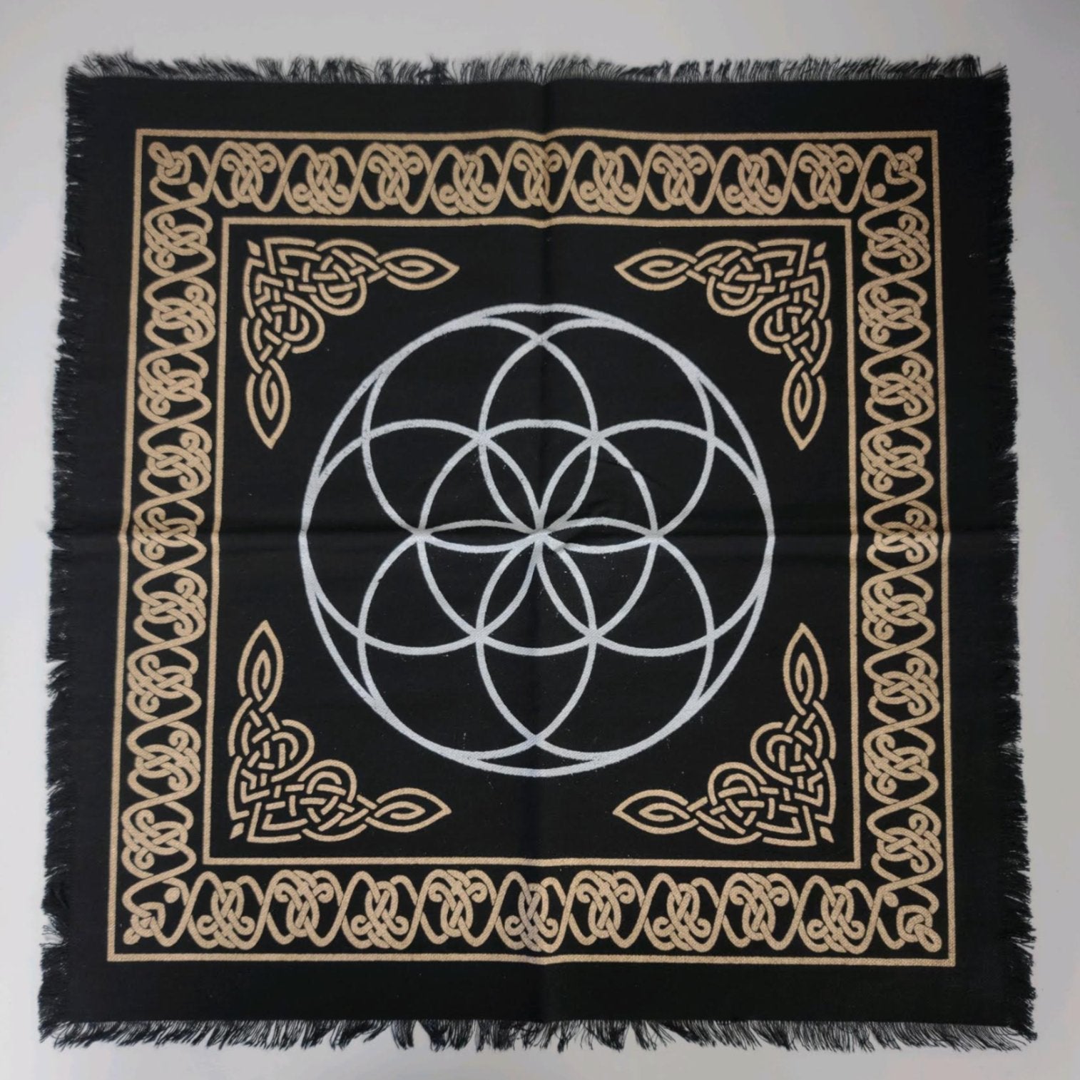 Seed of Life Altar Cloth - Spiral Circle