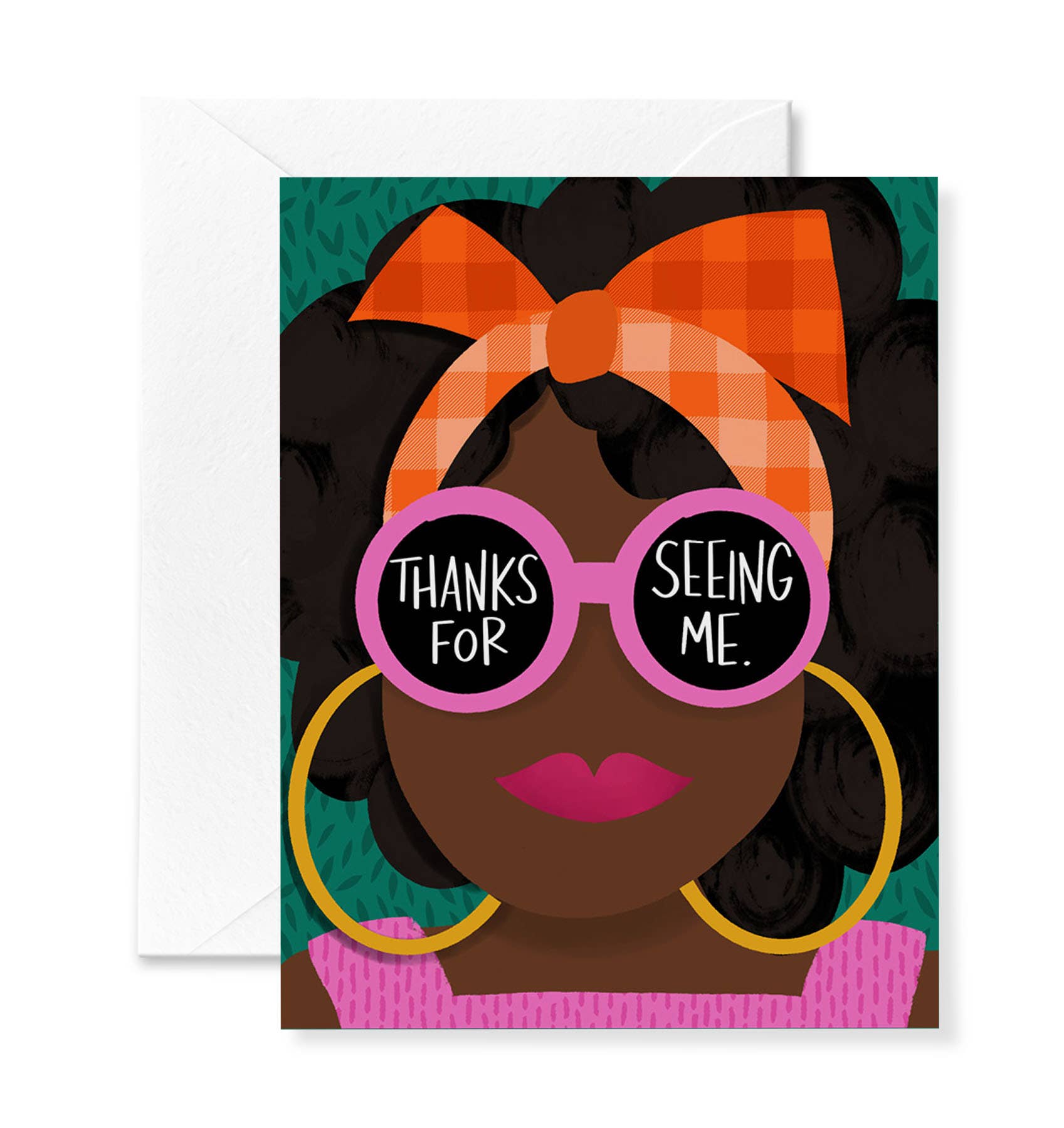 Seeing Me Greeting Card - Spiral Circle