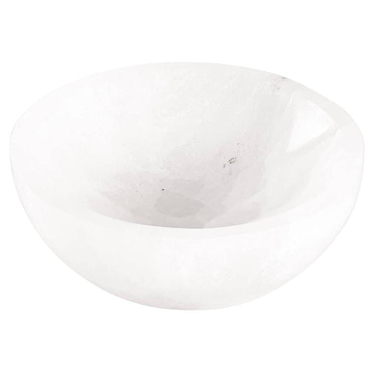 SELENITE ROUND TRINKET HOLDER - Spiral Circle
