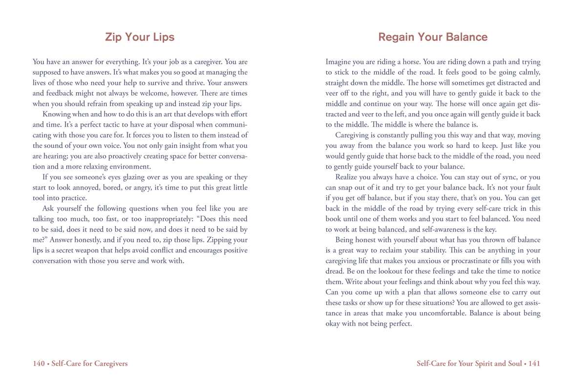 Self - Care for Caregivers by Susanne White - Spiral Circle