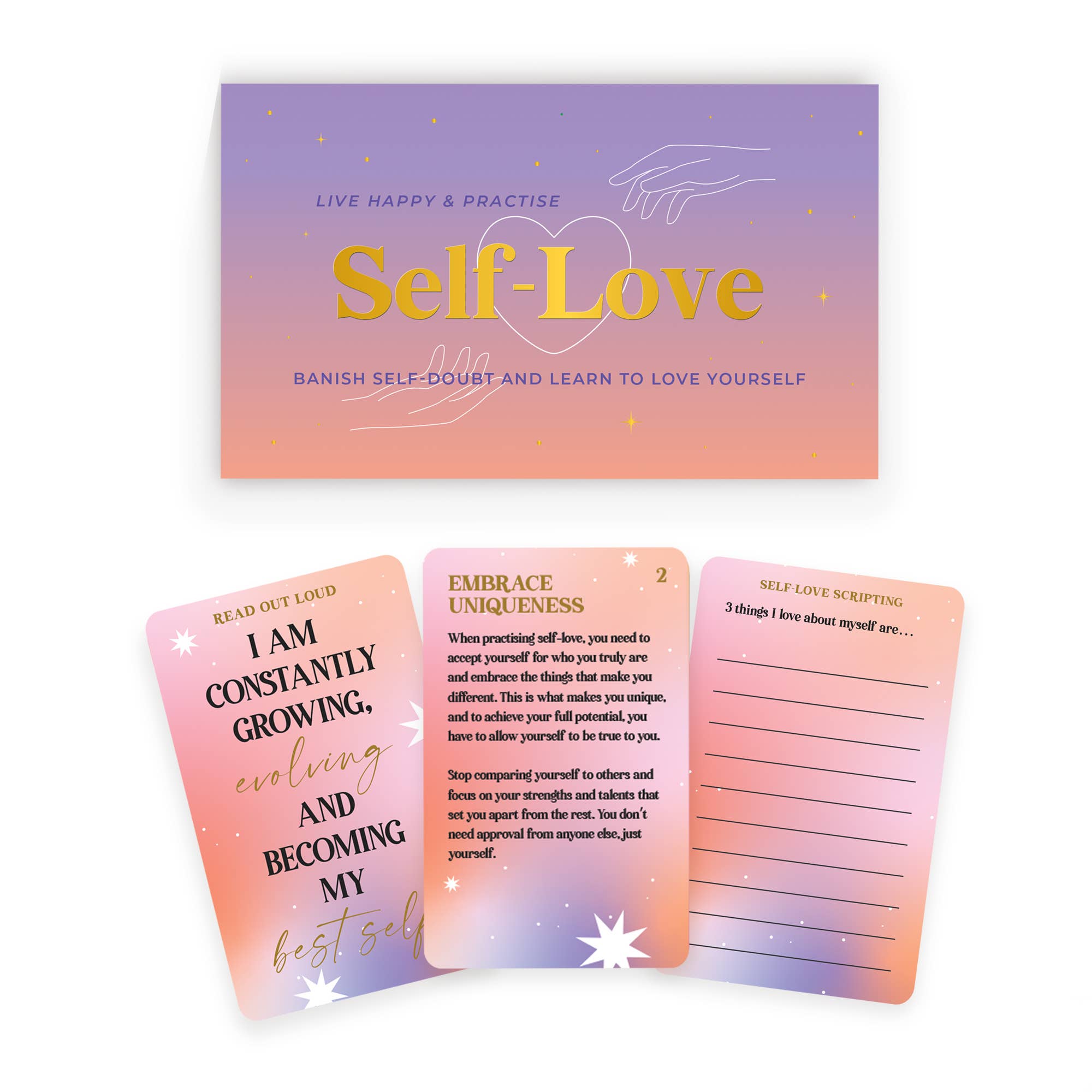 Self Love Affirmation Card Pack - Spiral Circle