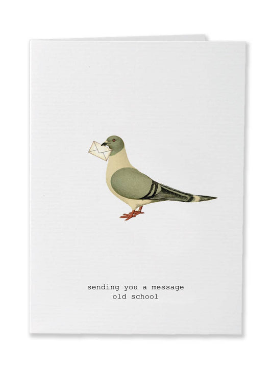 SENDING YOU A MESSAGE GREETING CARD - Spiral Circle