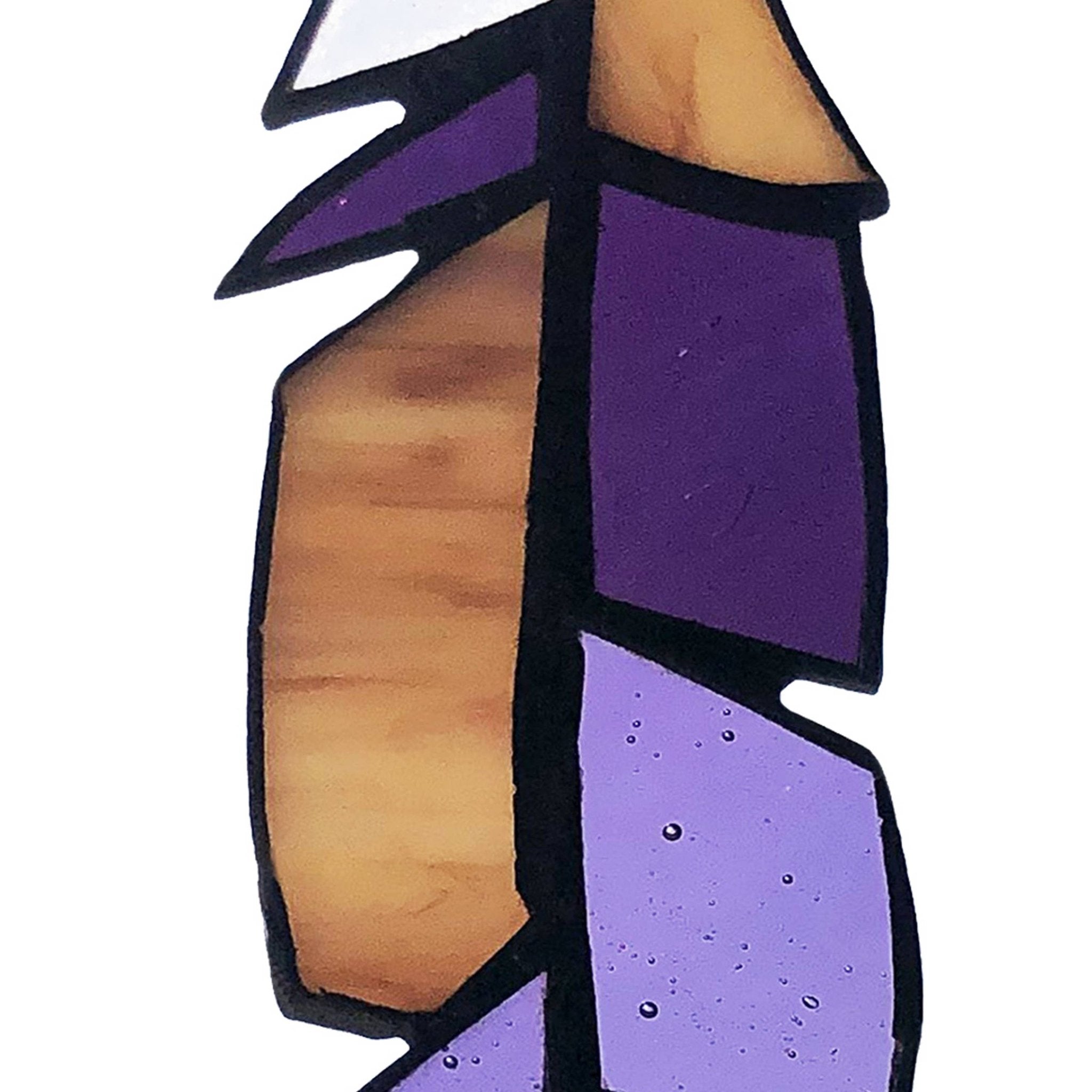 Set of 3 - 6"H Aleyna Multicolor Feather Window Panel - Spiral Circle