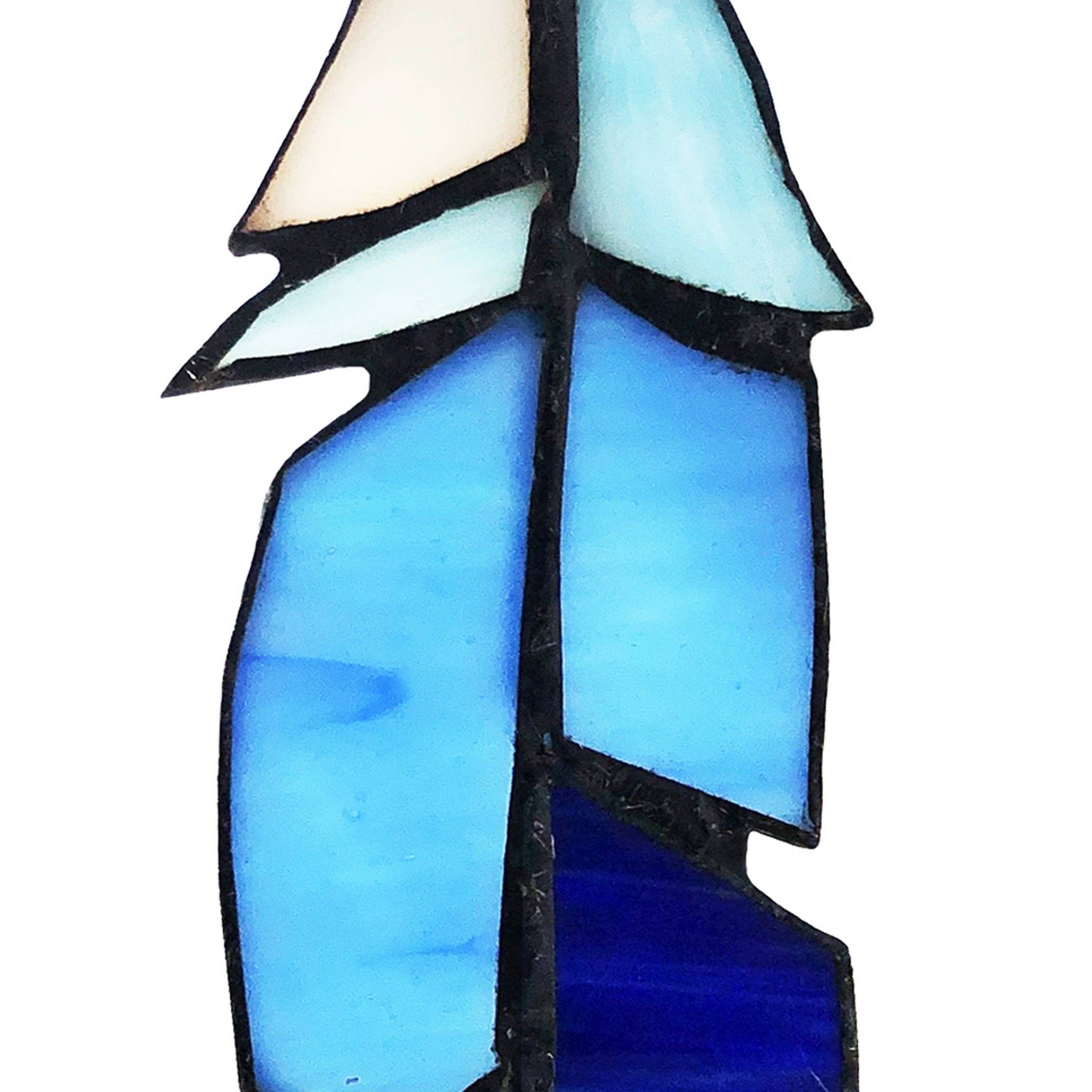 Set of 3 - 6"H Aleyna Multicolor Feather Window Panel - Spiral Circle