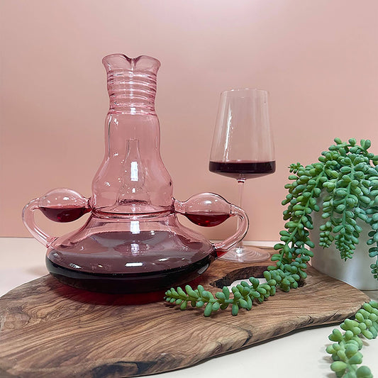 Shecanter Rose Tinted Uterus Decanter - Spiral Circle