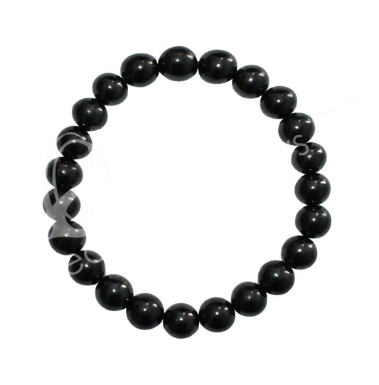 Shungite | Transformation and protection | Stone Beaded Bracelet | 6MM - Spiral Circle