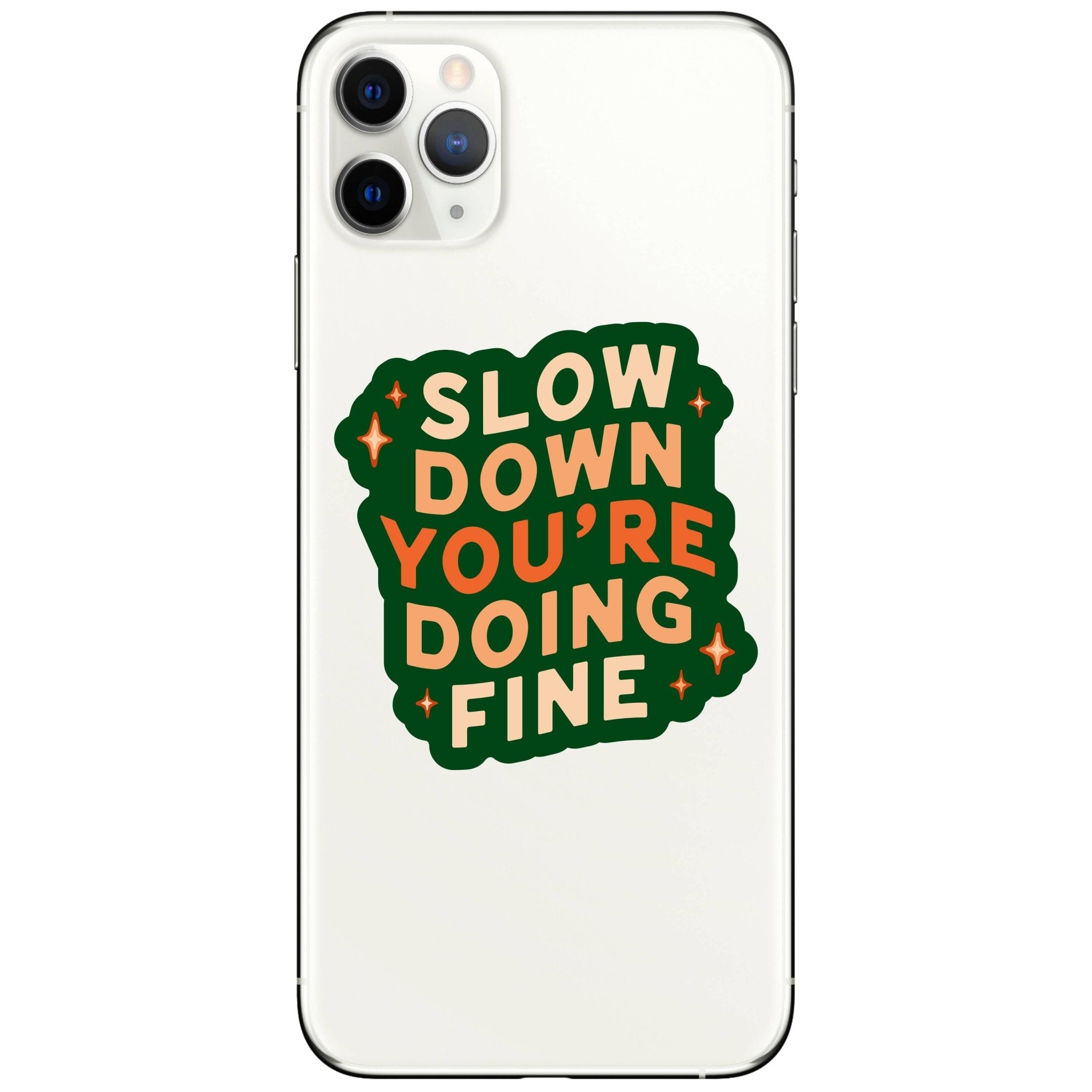 Slow Down Sticker - Spiral Circle