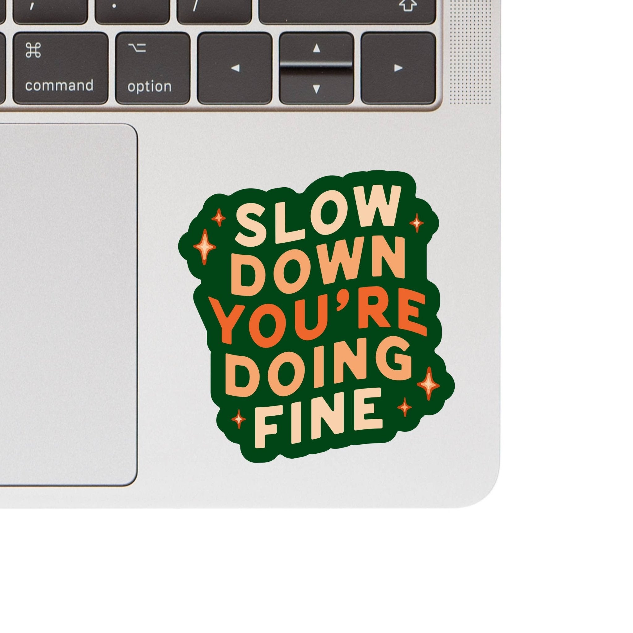 Slow Down Sticker - Spiral Circle