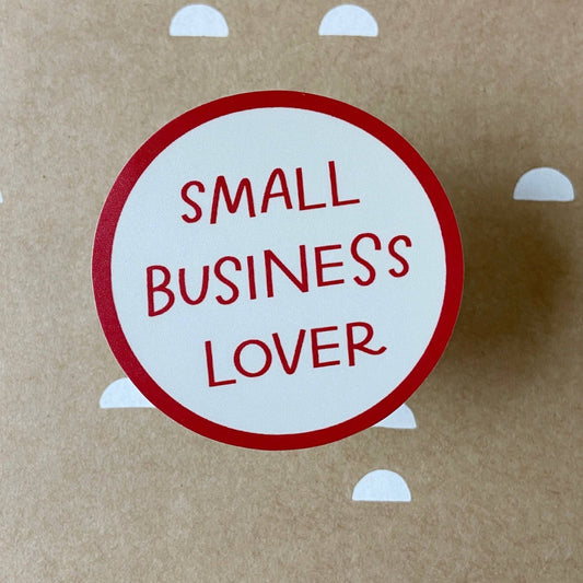 Small Business Lover Sticker - Spiral Circle