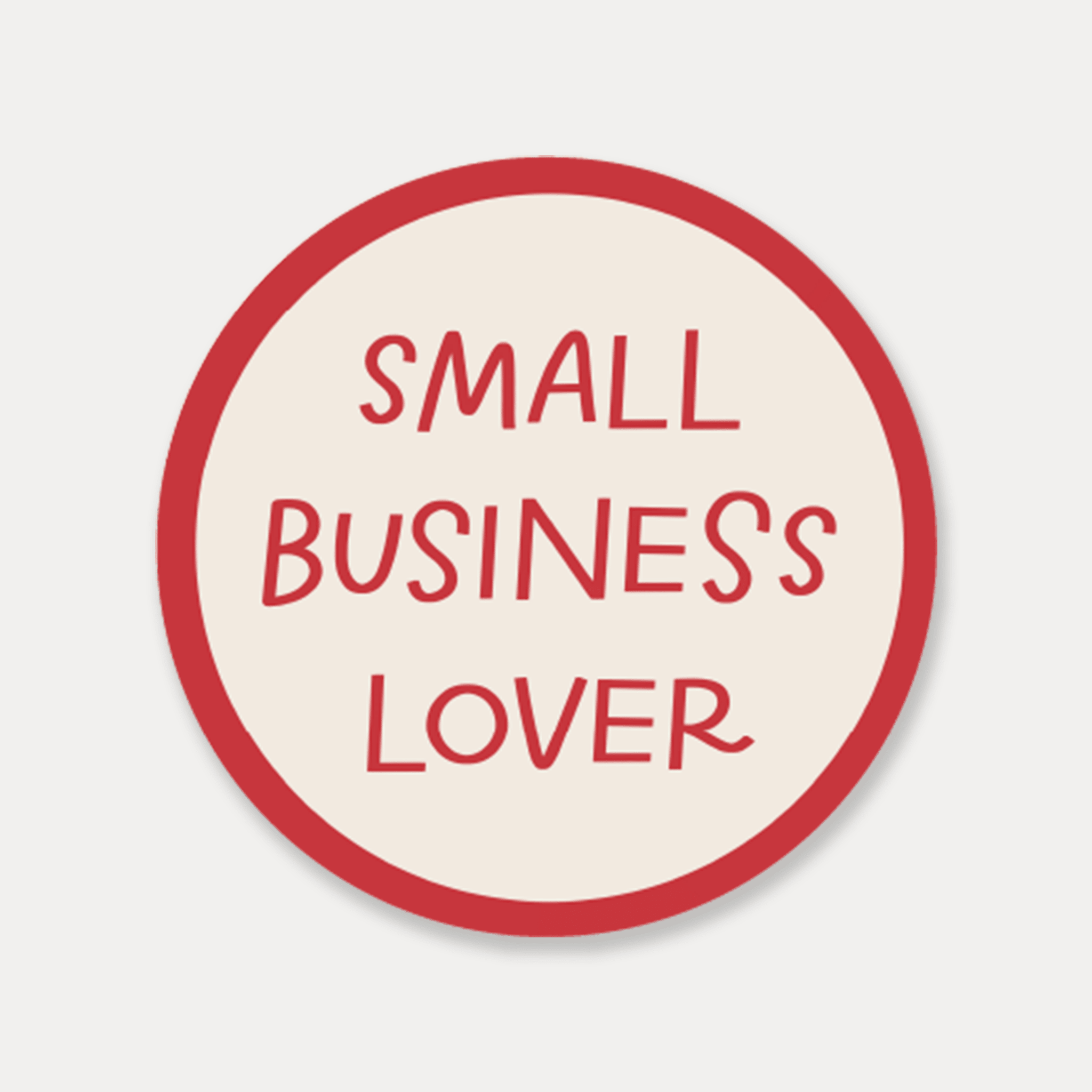 Small Business Lover Sticker - Spiral Circle