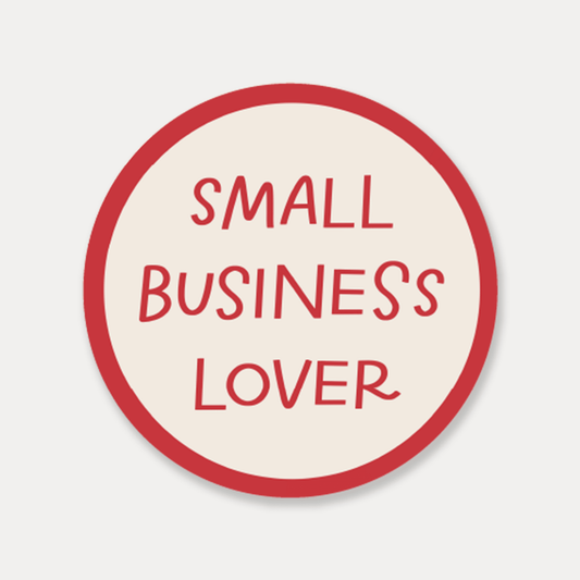 Small Business Lover Sticker - Spiral Circle