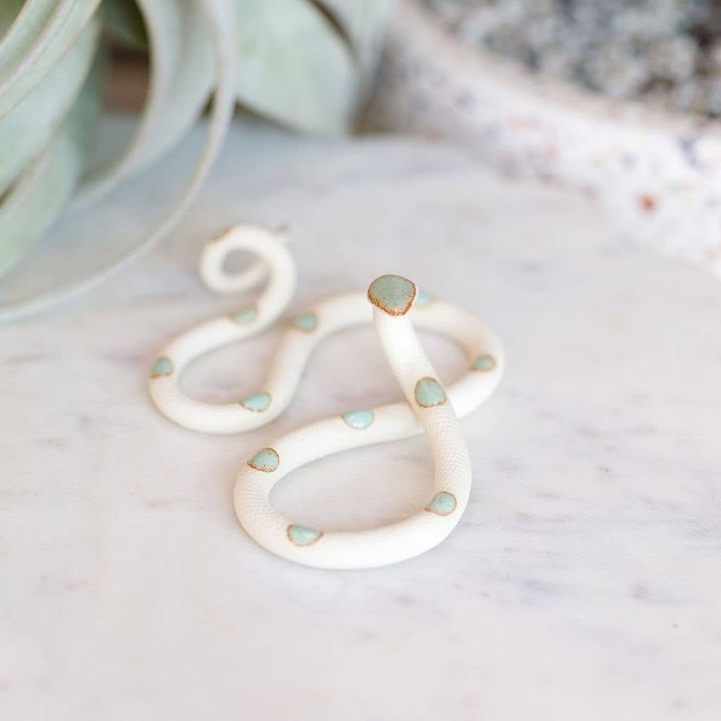 Small Ceramic Snake - Spiral Circle