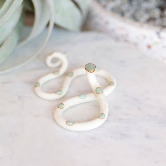 Small Ceramic Snake - Spiral Circle