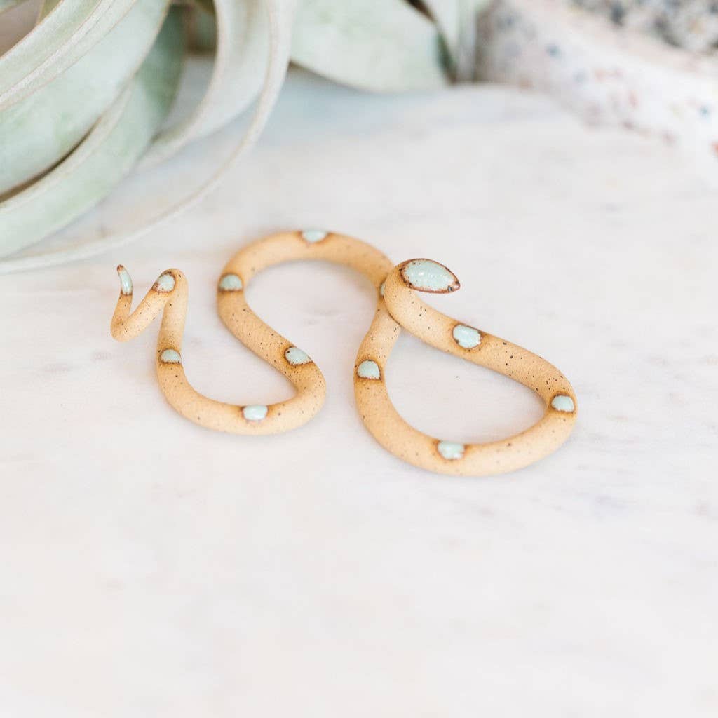 Small Ceramic Snake - Spiral Circle