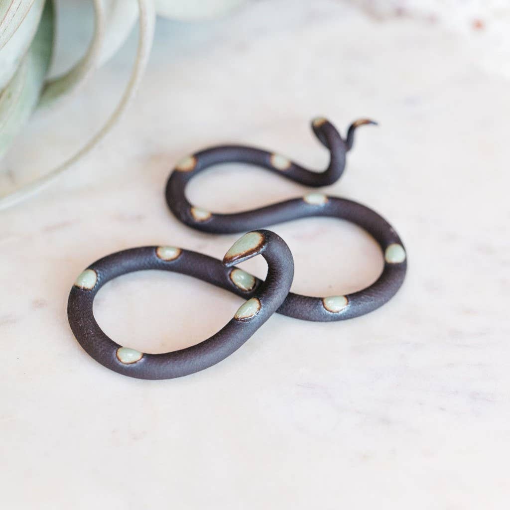 Small Ceramic Snake - Spiral Circle