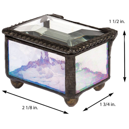 Small Stained Glass Ring Box J Devlin Box 325 Series - Spiral Circle