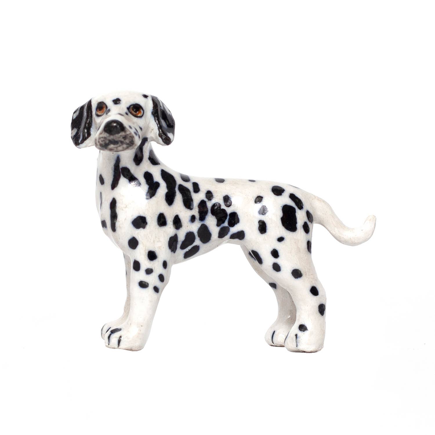 Smokey Dalmatian Porcelain Miniature - Spiral Circle