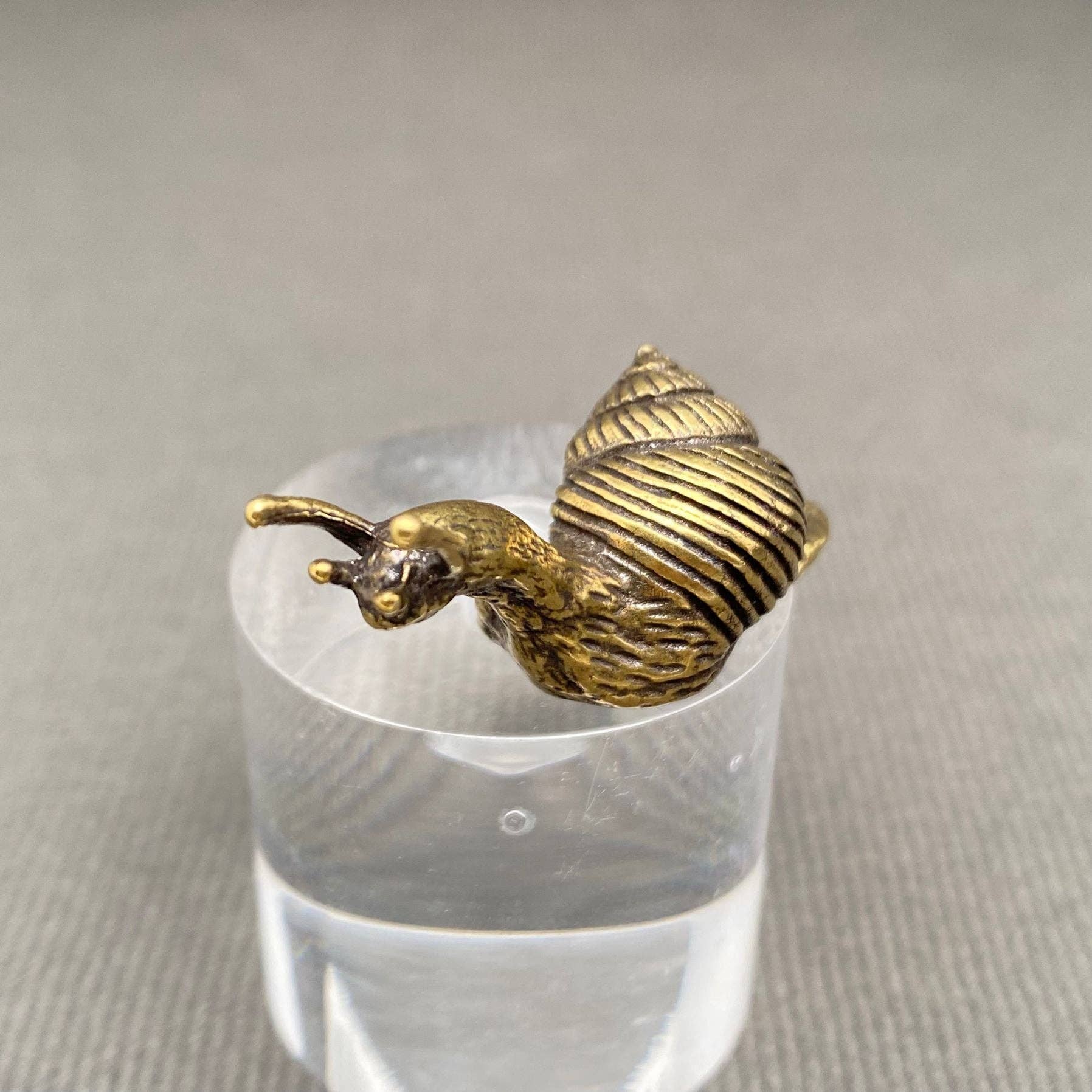 Snail | Brass Figurine - Spiral Circle