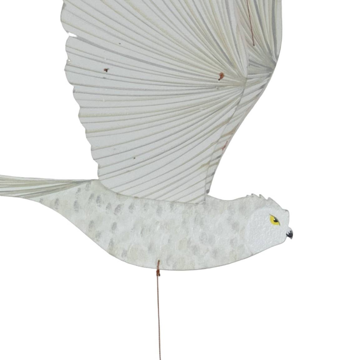 Snowy Owl BIrd Flying Mobile - Spiral Circle