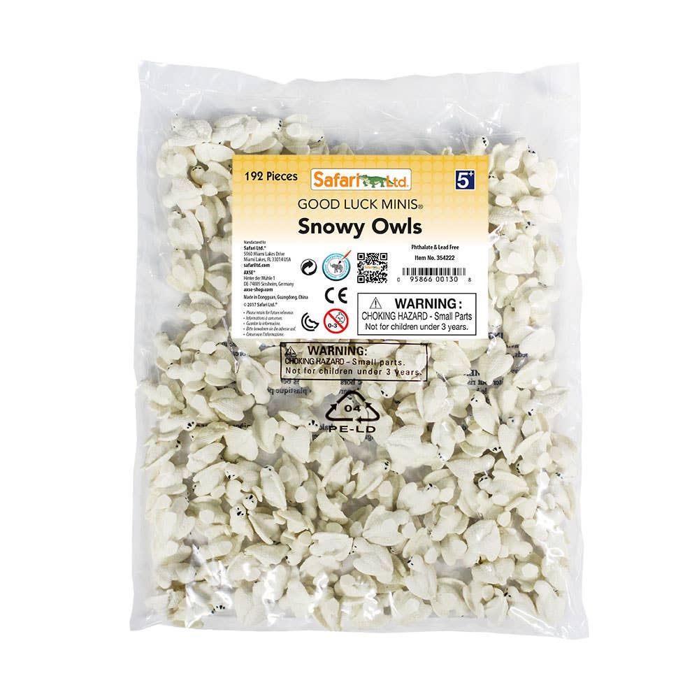 Snowy Owls Good Luck Minis - Kids' Figurine Toy - Spiral Circle