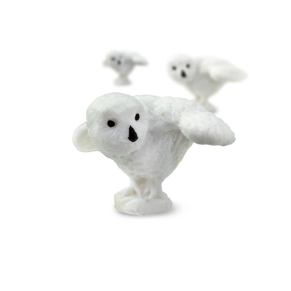 Snowy Owls Good Luck Minis - Kids' Figurine Toy - Spiral Circle